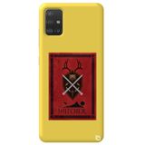 WANNA PROTECT Samsung Galaxy A71 ile Uyumlu The Witcher Desenli Silikon Telefon Kılıfı, Sarı, Premium Kadifeli İç thewitcher4_180