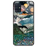 WANNA PROTECT Samsung Galaxy A71 Uyumlu Kolaj Uzay Desenli Glossy Kılıf kolajglossy_184