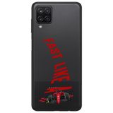 WANNA PROTECT Samsung M12 ile Uyumlu Fast Like Desenli Silikon Telefon Kılıfı, Şeffaf lansmankilif_206