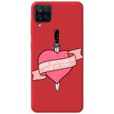 WANNA PROTECT Samsung M12 ile Uyumlu Kırmızı, İçi Kadife, Unutma Girl Power Desenli Silikon Telefon Kılıfı unutmagirlpower_206