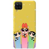 WANNA PROTECT Samsung M12 ile Uyumlu Sarı, İçi Kadife, Puff Girl Power Desenli Silikon Telefon Kılıfı puffgirlpower_206