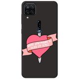 WANNA PROTECT Samsung M12 ile Uyumlu Siyah, İçi Kadife, Unutma Girl Power Desenli Silikon Telefon Kılıfı unutmagirlpower_206