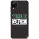 WANNA PROTECT Samsung M12 ile Uyumlu Siyah Premium İçi Kadife Money Desenli Silikon Telefon Kılıfı money_206