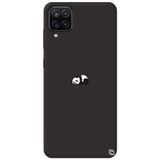 WANNA PROTECT Samsung M12 ile Uyumlu Siyah Premium İçi Kadife Panda Desenli Silikon Telefon Kılıfı panda1_206