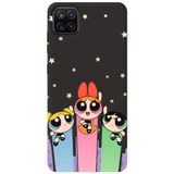 WANNA PROTECT Samsung M12 ile Uyumlu Siyah, Puff Girl Power Desenli, İçi Kadife Silikon Telefon Kılıfı puffgirlpower_206