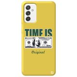 WANNA PROTECT Samsung M13 ile Uyumlu Sarı Premium İçi Kadife Money Desenli Silikon Telefon Kılıfı money_207