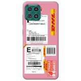WANNA PROTECT Samsung M22 ile Uyumlu Pembe Premium İçi Kadife Express Desenli Silikon Telefon Kılıfı