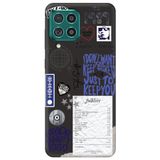 WANNA PROTECT Samsung M32 ile Uyumlu Siyah, Taylor Swift Sticker Desenli, İçi Kadife Silikon Telefon Kılıfı taylor_217