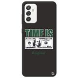 WANNA PROTECT Samsung M52 ile Uyumlu Siyah Premium İçi Kadife Money Desenli Silikon Telefon Kılıfı money_209