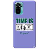WANNA PROTECT Xiaomi Redmi Note 10 ile Uyumlu Lila Premium Silikon Telefon Kılıfı, Kadife İç, Money Desenli money_187