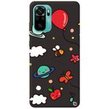 WANNA PROTECT Xiaomi Redmi Note 10 ile Uyumlu Siyah Renkli Arı Balon İçi Kadife Desenli Silikon Telefon Kılıfı aribalonn_187