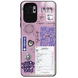WANNA PROTECT Xiaomi Redmi Note 10 ile Uyumlu Taylor Swift Sticker Premium Desenli Glossy Telefon Kılıfı, Kamera Korumalı, Pembe taylorswift_190