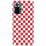 WANNA PROTECT Xiaomi Redmi Note 10 Pro Uyumlu Kırmızı Renkli Premium İçi Kadife Desenli Silikon Telefon Kılıfı dama_188