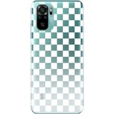 WANNA PROTECT Xiaomi Redmi Note 10s ile Uyumlu Dama Desenli Şeffaf Silikon Kılıf dama_189