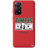 WANNA PROTECT Xiaomi Redmi Note 11 Pro ile Uyumlu Kırmızı Premium İçi Kadife Money Desenli Silikon Telefon Kılıfı money_230