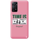 WANNA PROTECT Xiaomi Redmi Note 11 Pro ile Uyumlu Pembe Premium İçi Kadife Money Desenli Silikon Telefon Kılıfı money_230