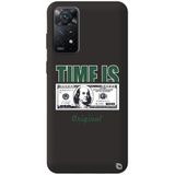 WANNA PROTECT Xiaomi Redmi Note 11 Pro ile Uyumlu Siyah Premium İçi Kadife Money Desenli Silikon Telefon Kılıfı money_230