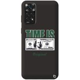 WANNA PROTECT Xiaomi Redmi Note 11s ile Uyumlu Siyah Premium İçi Kadife Money Desenli Silikon Telefon Kılıfı money_228