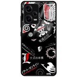 WANNA PROTECT Xiaomi Redmi Note 12 Pro 5G ile Uyumlu Kamera Korumalı Anime Desenli Glossy Telefon Kılıfı, Pembe anime_702
