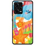 WANNA PROTECT Xiaomi Redmi Note 12 Pro 5G ile Uyumlu Kamera Korumalı, Kalp Bulut Desenli, Glossy Telefon Kılıfı kalp_702