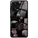 WANNA PROTECT Xiaomi Redmi Note 12 Pro 5G ile Uyumlu Kamera Korumalı Kolaj Desenli Glossy Telefon Kılıfı, Çok Renkli kolaj_702