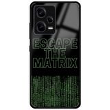 WANNA PROTECT Xiaomi Redmi Note 12 Pro 5G ile Uyumlu Kamera Korumalı, Matrix Desenli, Glossy Telefon Kılıfı, Siyah motivasyon_702