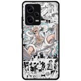 WANNA PROTECT Xiaomi Redmi Note 12 Pro 5G ile Uyumlu, Kamera Korumalı, One Piece Luffy Desenli, Glossy, Renkli Kolaj Telefon Kılıfı