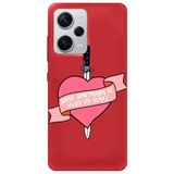 WANNA PROTECT Xiaomi Redmi Note 12 Pro 5G ile Uyumlu Kırmızı, İçi Kadife, Unutma Girl Power Desenli Silikon Telefon Kılıfı unutmagirlpower_233