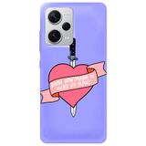 WANNA PROTECT Xiaomi Redmi Note 12 Pro 5G ile Uyumlu Lila, İçi Kadife, Unutma Girl Power Desenli Silikon Telefon Kılıfı unutmagirlpower_233