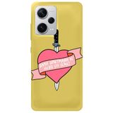 WANNA PROTECT Xiaomi Redmi Note 12 Pro 5G ile Uyumlu Sarı, İçi Kadife, Unutma Girl Power Desenli Silikon Telefon Kılıfı unutmagirlpower_233
