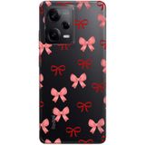 WANNA PROTECT Xiaomi Redmi Note 12 Pro 5G ile Uyumlu Şeffaf Fiyonklar Desenli Silikon Telefon Kılıfı lansmankilif_233