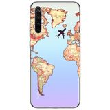 WANNA PROTECT Xiaomi Redmi Note 8 ile Uyumlu Dünya Harita Desenli Şeffaf Silikon Kılıf dunyaharita_183