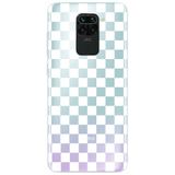 WANNA PROTECT Xiaomi Redmi Note 9 ile Uyumlu Dama Desenli Şeffaf Silikon Kılıf dama_184