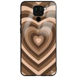 WANNA PROTECT Xiaomi Redmi Note 9 ile Uyumlu Premium Kalpler Desenli Glossy Telefon Kılıfı, Kahverengi
