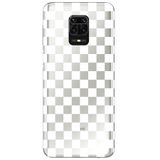 WANNA PROTECT Xiaomi Redmi Note 9 Pro ile Uyumlu Dama Desenli Şeffaf Silikon Kılıf dama_185