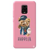 WANNA PROTECT Xiaomi Redmi Note 9 Pro ile Uyumlu Pembe Renkli, Ayıcık Desenli Premium Silikon Telefon Kılıfı ayicik4_185