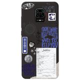 WANNA PROTECT Xiaomi Redmi Note 9S ile Uyumlu Taylor Swift Sticker Desenli Silikon Telefon Kılıfı, Siyah, İçi Kadife taylor_186