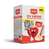 Wanpy 100'LÜ Mega Avantaj Kedi Ödülü Krema Paketi Karışık Tat Seçenekleri ile Yavru ve Yetişkin Kediler İçin