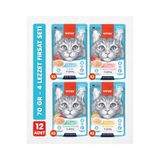 Wanpy 12li Karışık Yetişkin Kedi Yaş Maması 4 Lezzet Premium Kalite 12 x 70 gr