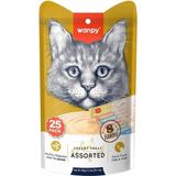 Wanpy 25X14 gr Krema Kedi Ödülü 8 Lezzet ile Kedinizin Damağına Hitap Ediyor