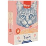 Wanpy 25X14Gr Tuna Ve Shrimp Paket Sıvı Kedi Ödül Maması