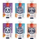 Wanpy 3 Çeşit 6x90 gr Karma Kedi Et Ezmesi