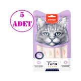 Wanpy 5 adet Wanpy Wanpy Ton-Yengeç Krema Ödül 5x14gr Likit Kedi Ödülü Skt:09/2026
