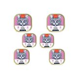 Wanpy 6x40 gr Ton Balıklı ve Somonlu Alutray Kedi Yaş Mama