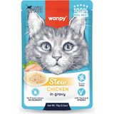 Wanpy 70g Pouch Tavuklu Yaş Kedi Maması 10 Adet - 70gr