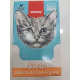 Wanpy 70GR Pouch Ton Balıklı Somon Yaş Kedi Maması 10 Adet