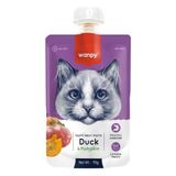 Wanpy 90 gr Ördek ve Bal Kabaklı Kedi Et Ezmesi Sıvı Formda Besleyici Ödül Maması
