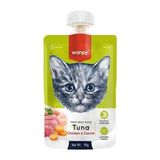 Wanpy 90 gr Taze Ton Balıklı ve Tavuklu Et Ezmesi Kedi Ödülü Kolay Sindirilebilir Lezzet - Tuna Chicken & Carrot