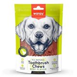 Wanpy All Naturel Tooth Brush Chews Dental Biftekli Ağız ve Diş Sağlığı İçin 100 gr Köpek Ödülü