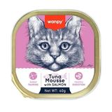 Wanpy Alutray Ezme Ton Balıklı Somonlu 40 gr Kedi Konservesi